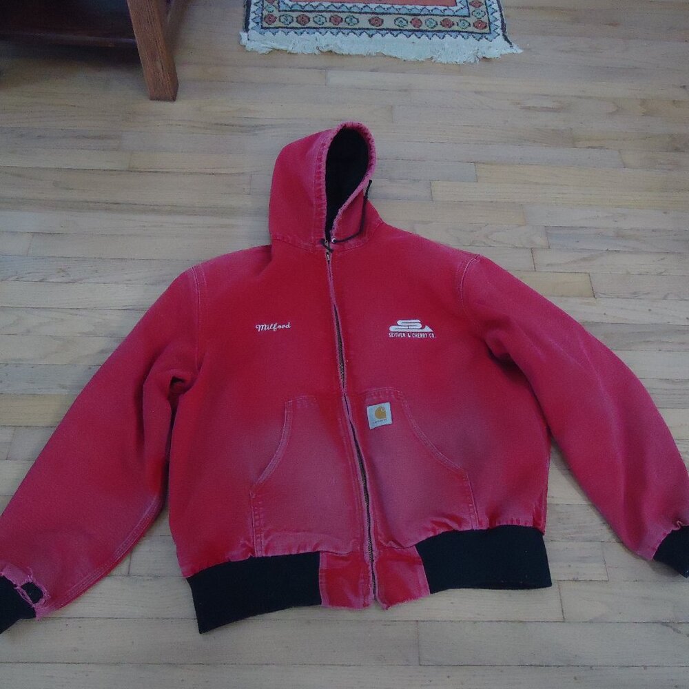 Carhart J 100, "Well Worn" Red Men's 2XL Jacket